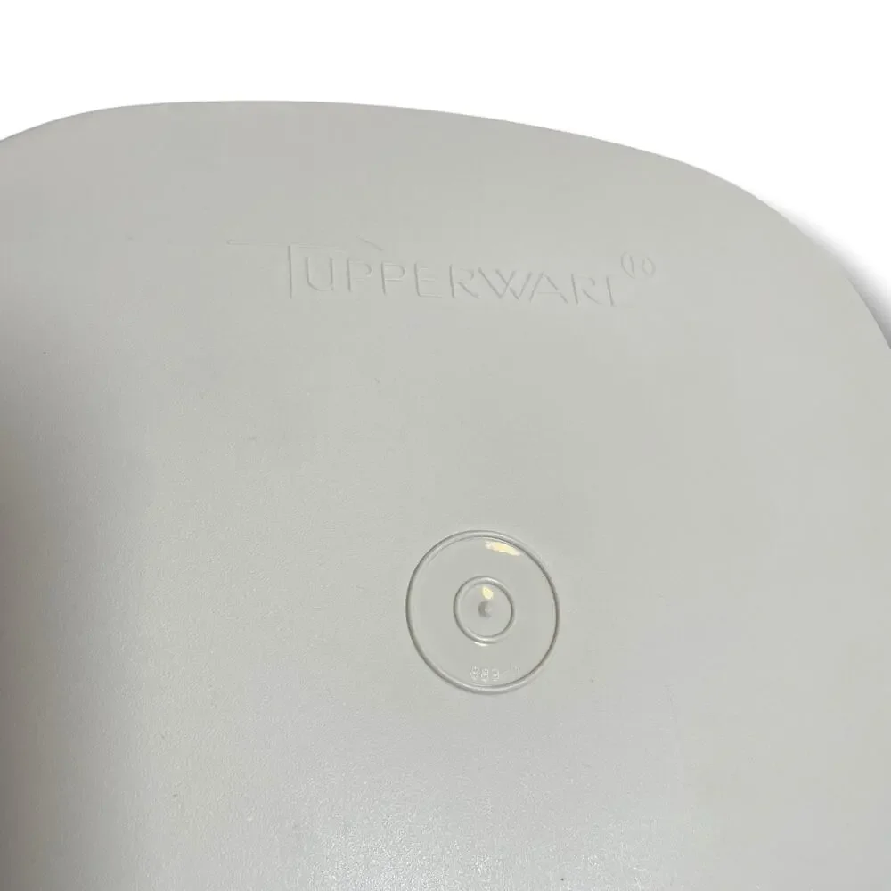 Tupperware Steam N Store Replacement Lid #889 Almond Tan Fits 888 Bowl USA Made